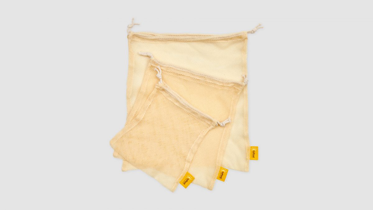 zestaw woreczków bawełnianych