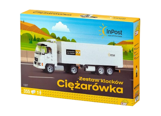 Zestaw klocków ciężarówka InPost