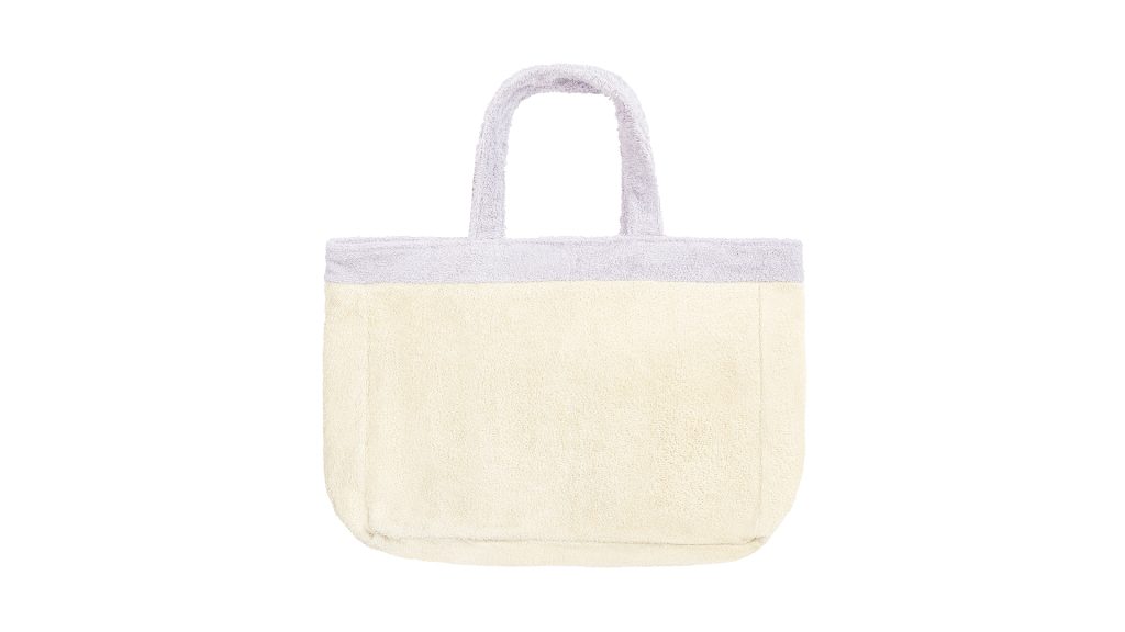 Torba frotte beż-lila Next Day Anywhere - zdjęcie 5