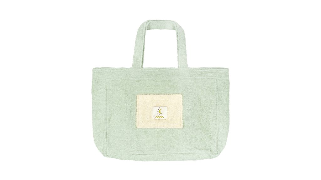 Torba frotte beż-mięta Next Day Anywhere - zdjęcie 2
