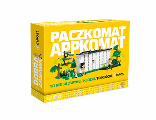 Klocki od InPost ze współpracy z marką Cobi. Klocki Appkomat.